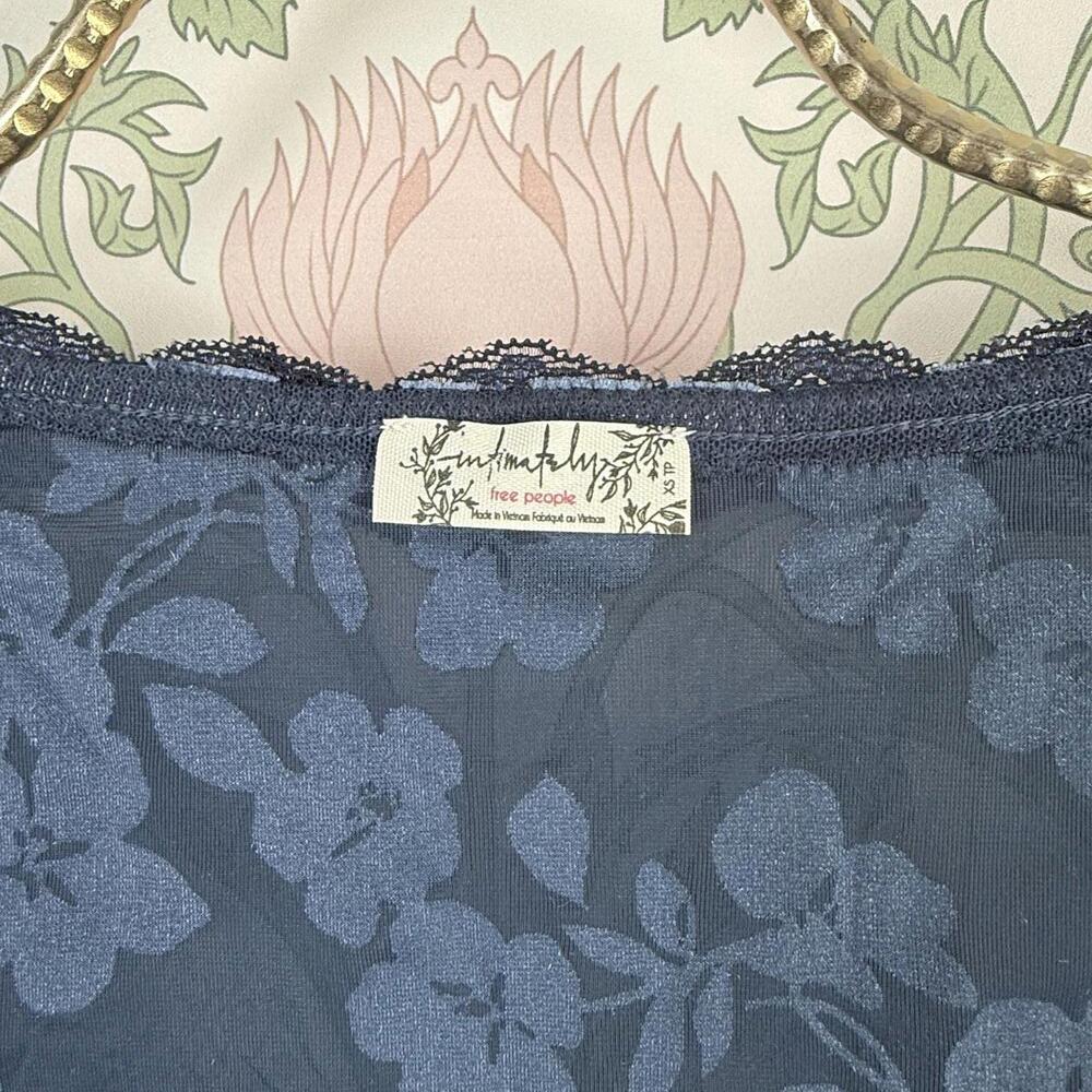 Free People Intimately Velvet Indigo Loved You First Crop Top - Size - XS - Picture 9 of 11